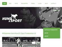 Tablet Screenshot of hundundsport.com